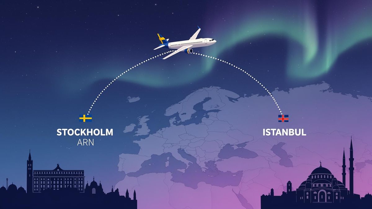Stockholm (ARN) – Istanbul (IST), 3h 20min